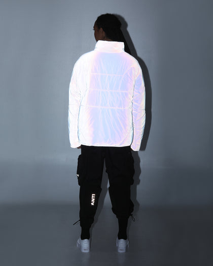 Loiter Reflective Spectrum Puffer Jacket V2 Pearl/White