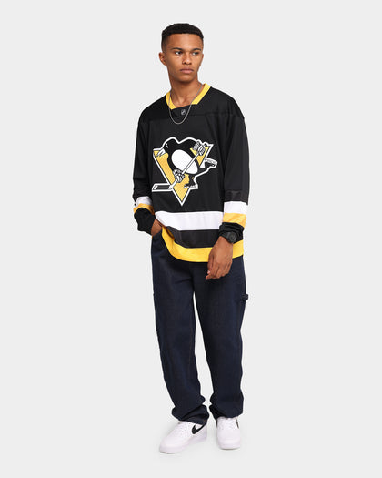 Majestic Athletic Penguins NHL Replica Jersey Black/Yellow
