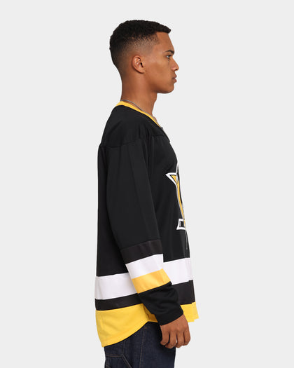 Majestic Athletic Penguins NHL Replica Jersey Black/Yellow