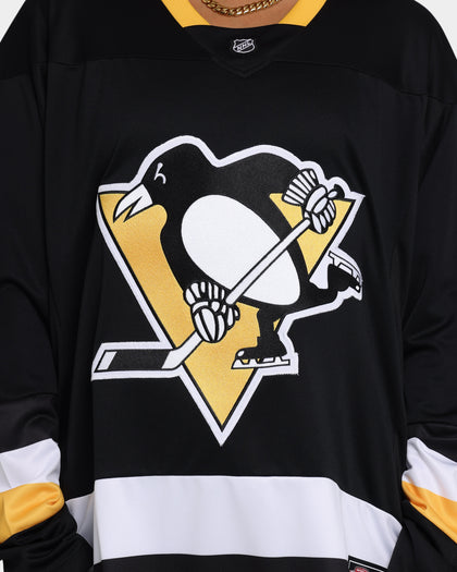 Majestic Athletic Penguins NHL Replica Jersey Black/Yellow