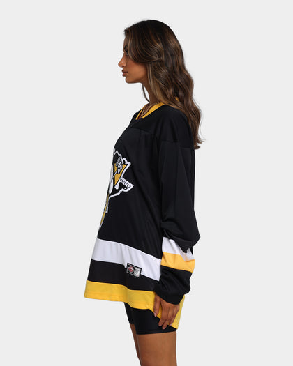 Majestic Athletic Penguins NHL Replica Jersey Black/Yellow