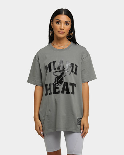 Mitchell & Ness Miami Heat Gun Metal Traditional T-Shirt Gunmetal