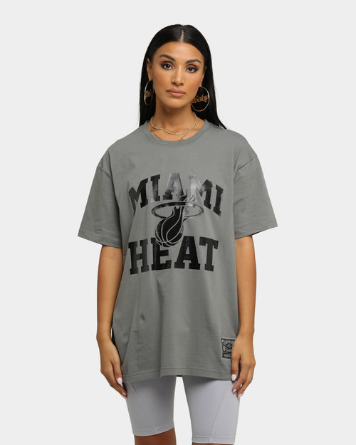 Mitchell & Ness Miami Heat Gun Metal Traditional T-Shirt Gunmetal