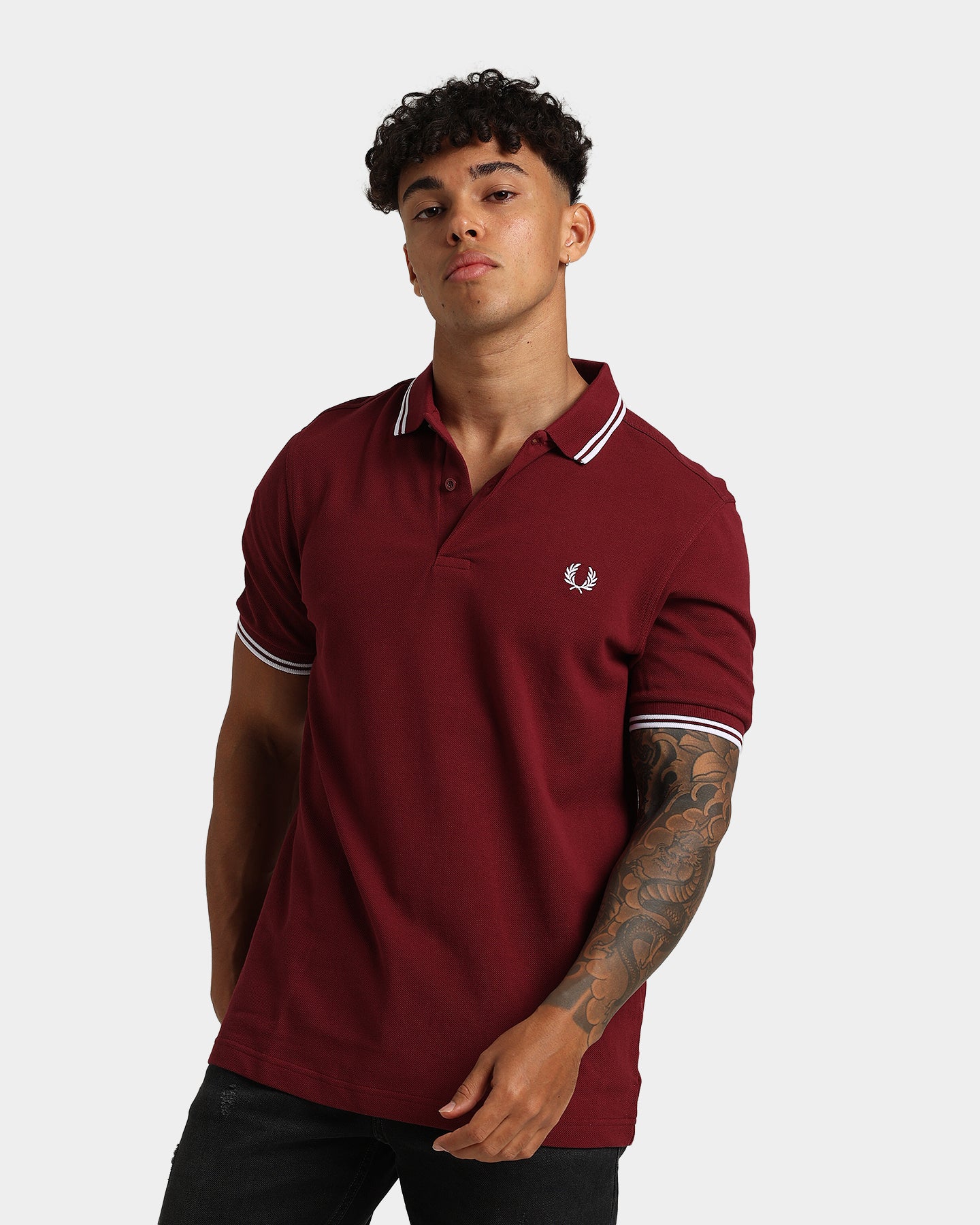 Fred Perry Twin Tipped Polo Shirt Port | Culture Kings US