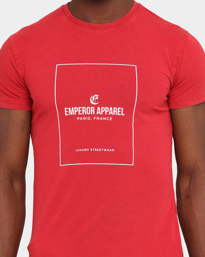 Emperor Apparel London After Dark Short Sleeve T-Shirt Maroon