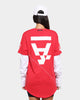 The Anti Order Hyphen ATD Long Sleeve T-Shirt Red/White