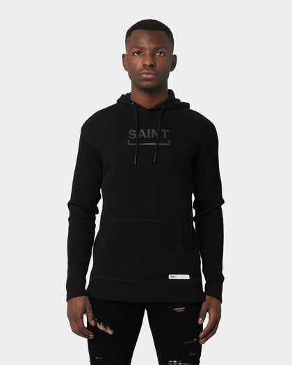 Saint Morta Trophies Waffle Hoodie Black