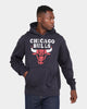 Mitchell & Ness Chicago Bulls Logo Vintage Hoodie Faded Black