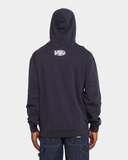 Mitchell & Ness Chicago Bulls Logo Vintage Hoodie Faded Black