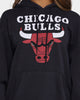 Mitchell & Ness Chicago Bulls Logo Vintage Hoodie Faded Black