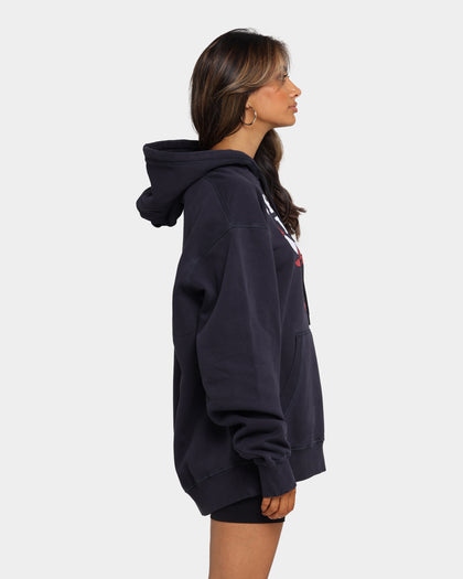 Mitchell & Ness Chicago Bulls Logo Vintage Hoodie Faded Black