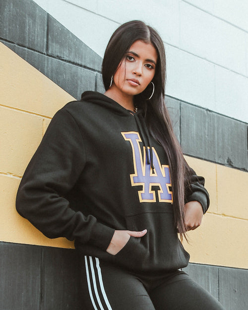 New Era Los Angeles Dodgers Crossover Hoodie Black