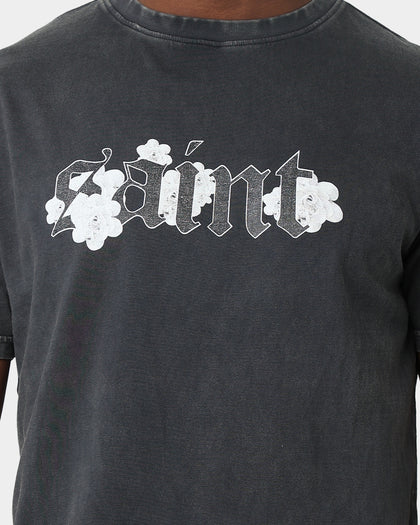 Saint Morta Bloom Lafayette T-Shirt Aged Black