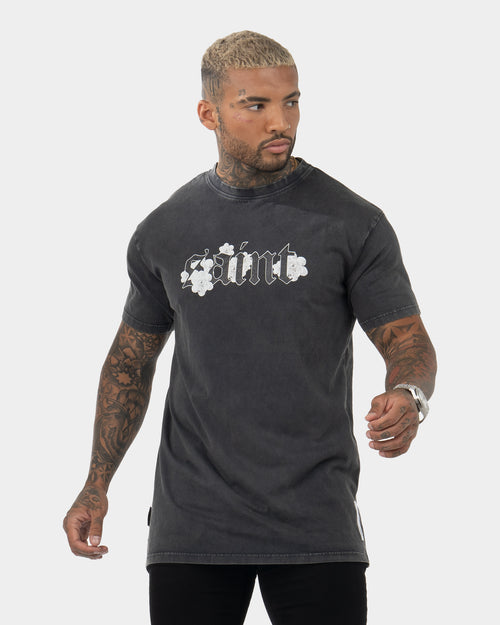 Saint Morta Bloom Lafayette T-Shirt Aged Black