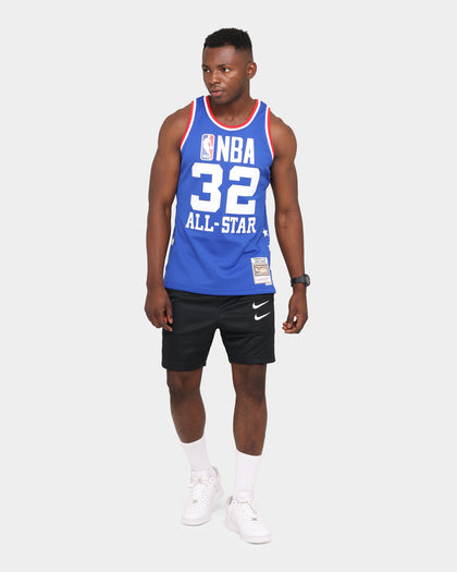 Mitchell & Ness Men's 1985 #32 Magic Johnson NBA All Star Game Swingman Away Jersey Royal