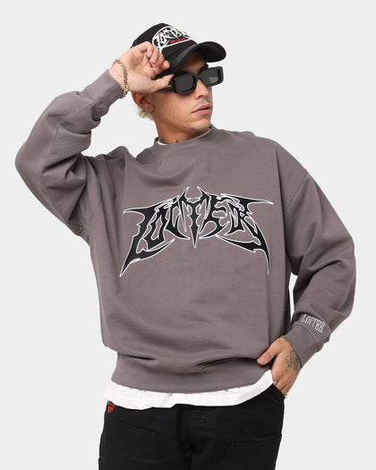 Loiter Metal Badge Crewneck Vintage Black