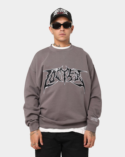 Loiter Metal Badge Crewneck Vintage Black