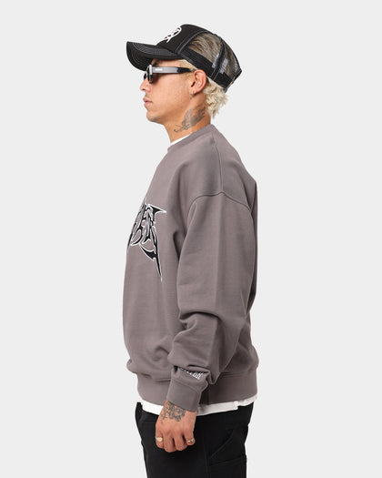 Loiter Metal Badge Crewneck Vintage Black