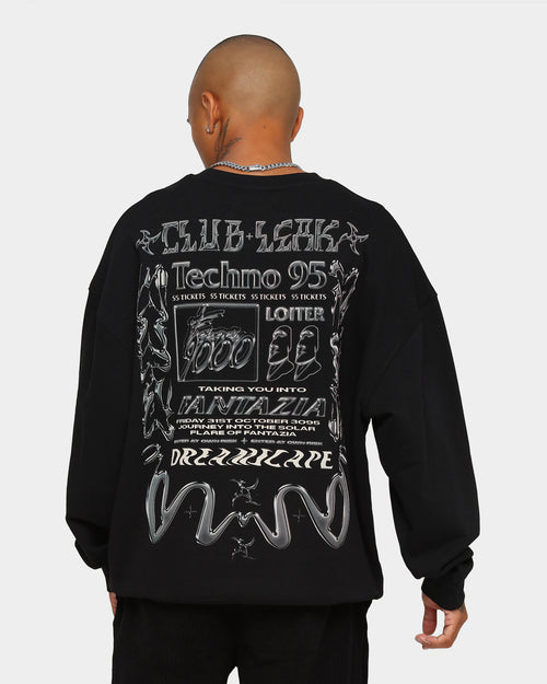 Loiter Techno Crew Neck Black