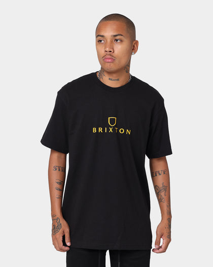 Brixton Alpha Thread Short Sleeve T-Shirt Black/Gold