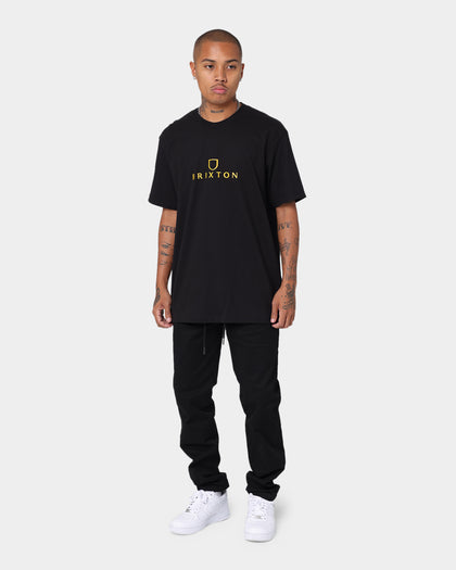 Brixton Alpha Thread Short Sleeve T-Shirt Black/Gold