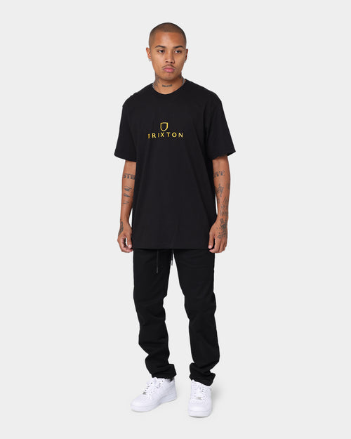 Brixton Alpha Thread Short Sleeve T-Shirt Black/Gold