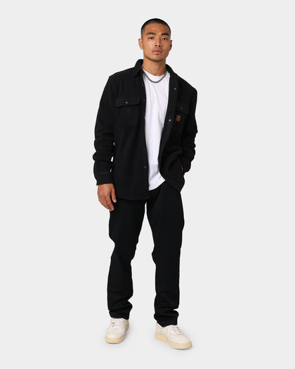 Brixton Bowery Fleece Long Sleeve Flannel Black