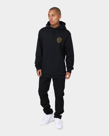 Brixton Crest II Pull Over Hoodie Black/Gold