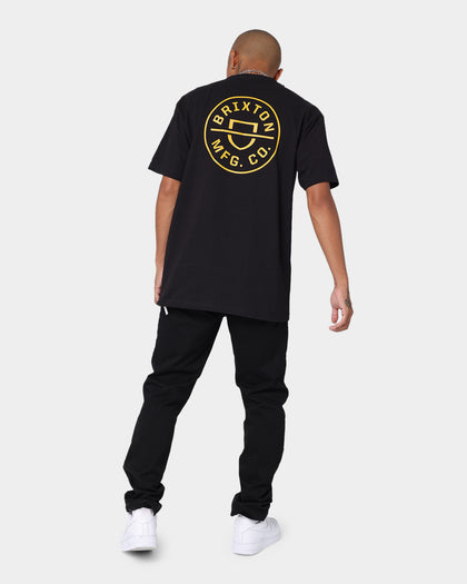 Brixton Crest II Short Sleeve T-Shirt Black/Gold