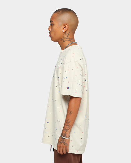 Champion Heritage Paint Splat T-Shirt Pebblestone