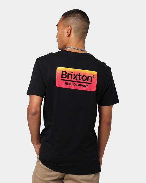 Brixton Palmer Short Sleeve T-Shirt Black/Yellow/Red