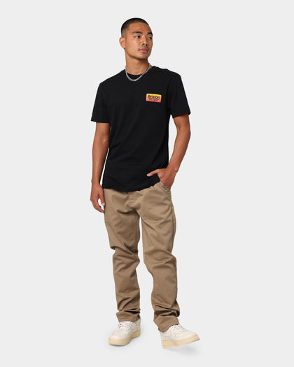 Brixton Palmer Short Sleeve T-Shirt Black/Yellow/Red