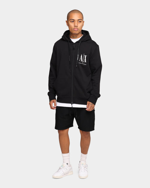 Armani Exchange Felpa Hoodie Black