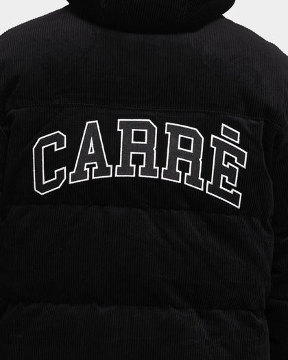 Carré College Cord Puffer Jacket Black