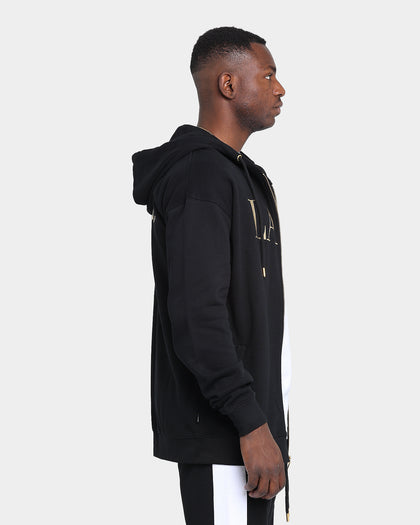 Last Kings Lavish Zip Up Hoodie Black