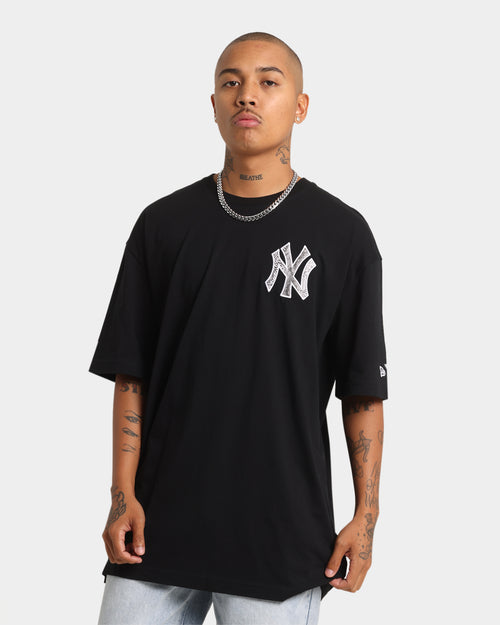 New Era New York Yankees Snake Oversized T-Shirt Black