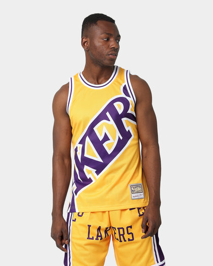 Mitchell & Ness Los Angeles Lakers Blown Out Jersey Gold