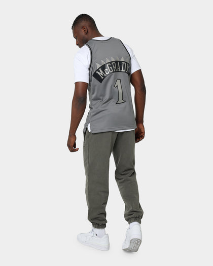 Mitchell & Ness Toronto Raptors Metal Works #1 McGrady Iverson Swingman Jersey Gunmetal