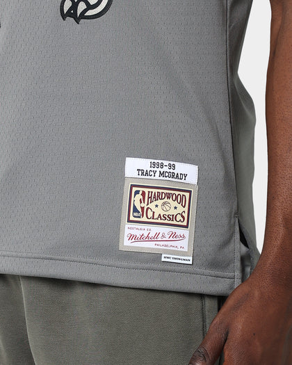 Mitchell & Ness Toronto Raptors Metal Works #1 McGrady Iverson Swingman Jersey Gunmetal