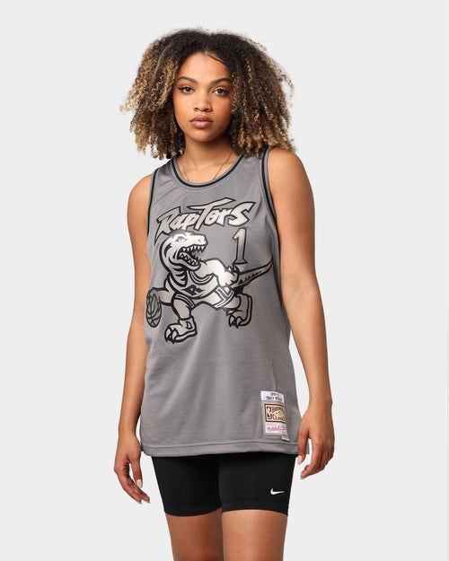 Mitchell & Ness Toronto Raptors Metal Works #1 McGrady Iverson Swingman Jersey Gunmetal