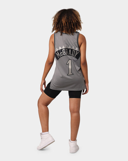 Mitchell & Ness Toronto Raptors Metal Works #1 McGrady Iverson Swingman Jersey Gunmetal
