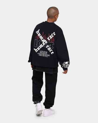 Loiter Chaos Multi Logo Crewneck Black