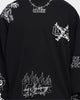 Loiter Chaos Multi Logo Crewneck Black