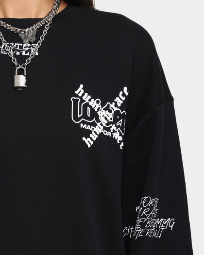 Loiter Chaos Multi Logo Crewneck Black