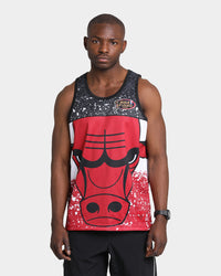 Mitchell & Ness Chicago Bulls Jumbotron Sublimated Tank Red