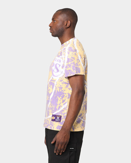 Mitchell & Ness Los Angeles Lakers Jumbotron Sublimated T-Shirt Gold