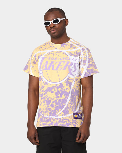 Mitchell & Ness Los Angeles Lakers Jumbotron Sublimated T-Shirt Gold