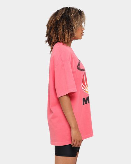 Mitchell & Ness Miami Heat Oversized TM CLR Logo T-shirt Faded Pink