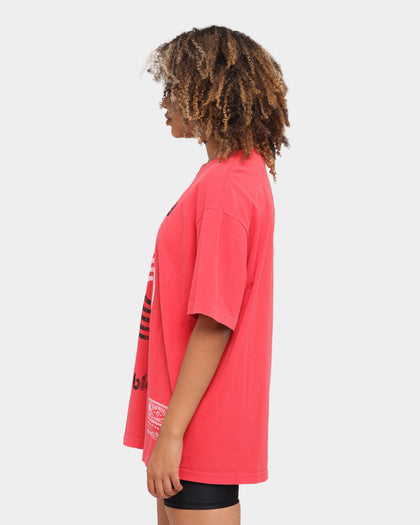 Mitchell & Ness Portland Trail Blazers Oversized TM CLR Logo T-shirt Faded Red