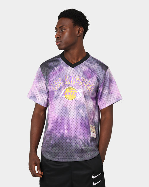 Mitchells & Ness Los Angeles Lakers Tie Dye Mesh Jersey Purple